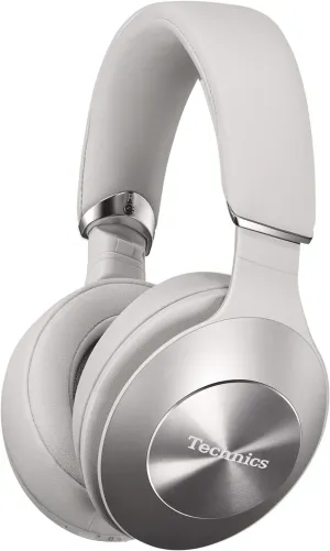 Technics Premium Hi-Res Wireless Bluetooth Stereo Headphones with 40 mm Dynamic-Tuned Drivers, 3-Mode Active Noise Cancelling, Ambient Sound Enhancer and Playback Pause Sensor - EAH-F70N-S (Silver)