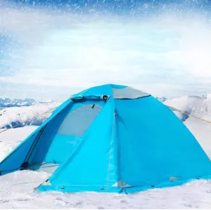 Tent 2-Person Camping Tent with Carry Bag, Lightweight Waterproof Dome Automatic Pop-Up Outdoor Sports Tent Sunscreen for Beach, Traveling, Hiking, Camping, Hunting (Color : Blue) (Blue One Size)