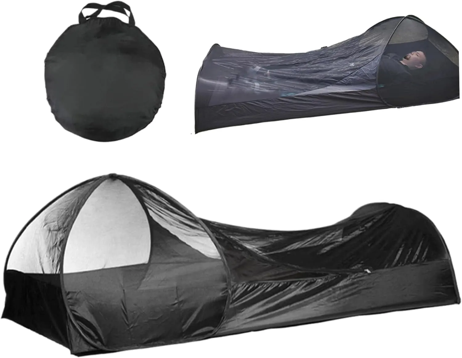 Tent, Foldable Single Person up Tent, Waterproof Moisture Proof Fine Mesh, Portable Bug Net for Camping Outdoor 82.7x41.3x27.6 &