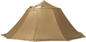 Tent Outdoor Camping Tent 6 Person Inner Tent and Ground Sheet Stove Tent Lightweight (Color : 70D)