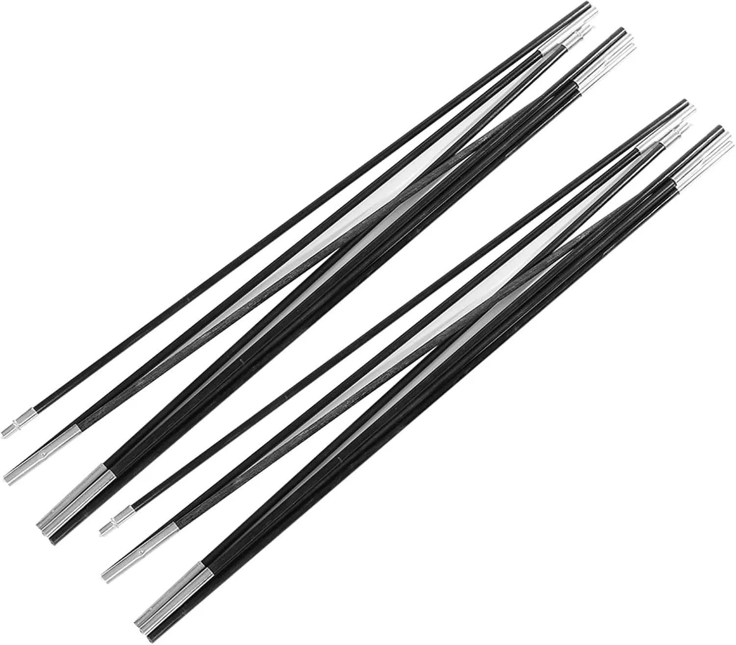 Tent Pole 3.96M Fiberglass Tent Poles Replacement Outdoor Support Rods Awning Frames Kit for Camping
