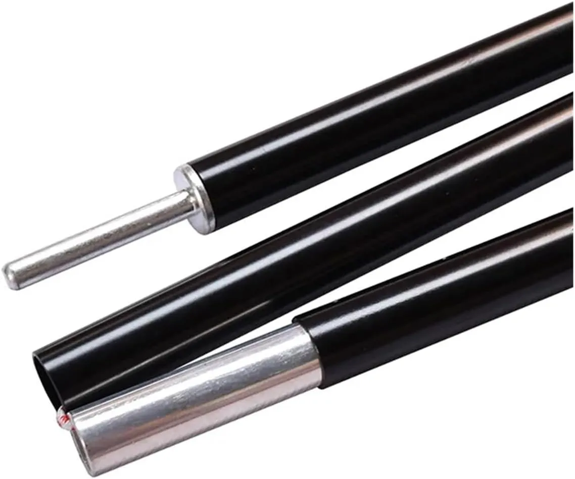 Tent Poles 120CM Long Diameter 13MM/16MM/19MM Black/RED Color Tent Rod Support Pole Shelter Tarp Canopy Aluminium Alloy(16MM Yellow Pin tip)