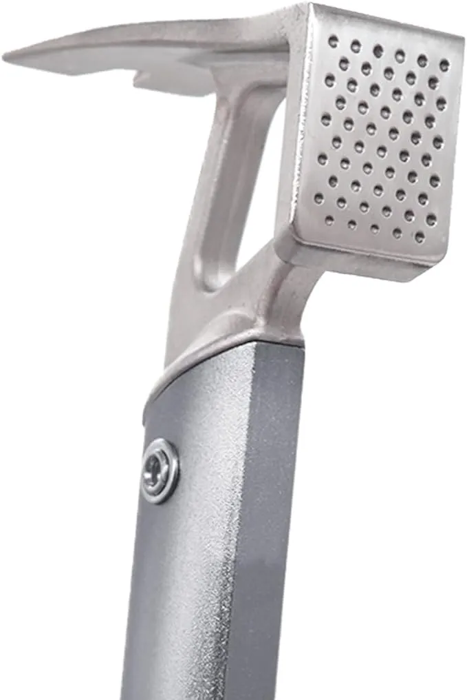 Tent Stake Hammer - Multifunctional Tent Stake Hammer for Rocky Terrains - Lightweight Camping Hammer with Bottle Opener -Ultimate Camp Hammer for All Campers (Tent Stake Hammer-Gray)