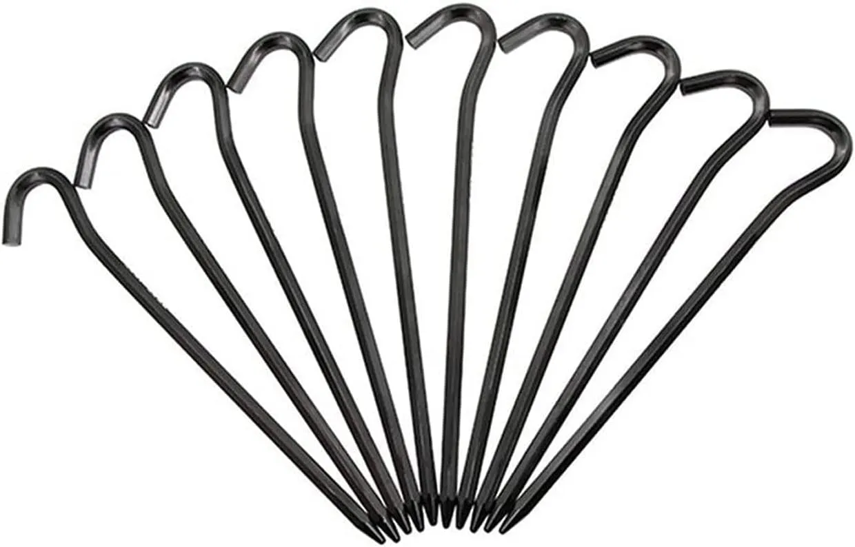 Tent Stakes Aluminum Tent Pegs, Tent Nail Sky Curtain Mat Fixing Nails Camping Accessory for Camping, Hiking, Backpacking/10Pcs