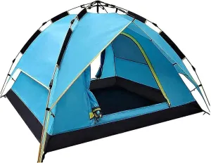 Tent Tent,Camping Family Tent Easy Set Up Lightweight for Hiking and Mountain Trips Color:Blue,Size:220x200x130cm