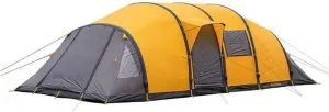 Tent Windproof Field Camping Outdoor Inflatable Tent 5-10 People Four Two Room one Hall Oversized Tent, Orange
