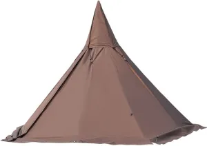 Tents Outdoor Tents Teepee with Stove Hole Family Pyramid Tent Camping Backpacking Hiking Mountaineering Heated Shelter, Green, 430X260CM