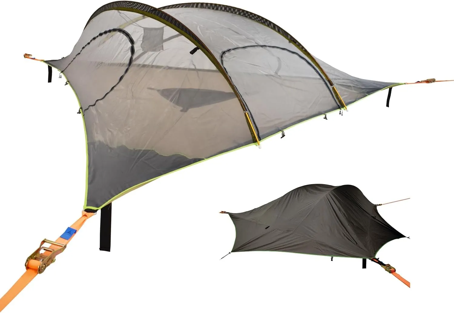 Tentsile Stingray V3 Tree Tent, Camping Hammock Tent, 3P Capacity, Portable Tree House Shelter for Campers, Backyards, Campgrounds, Designed in The UK