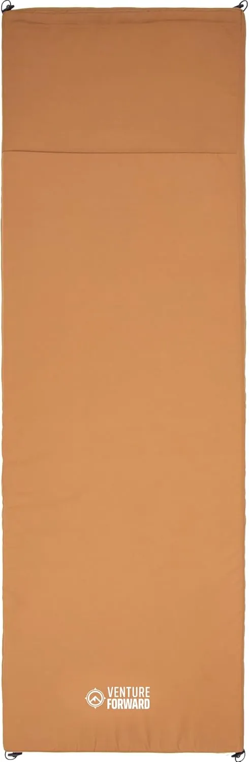 Teton Canvas Camp Pad, Sleeping Pad for Car Camping, Brown
