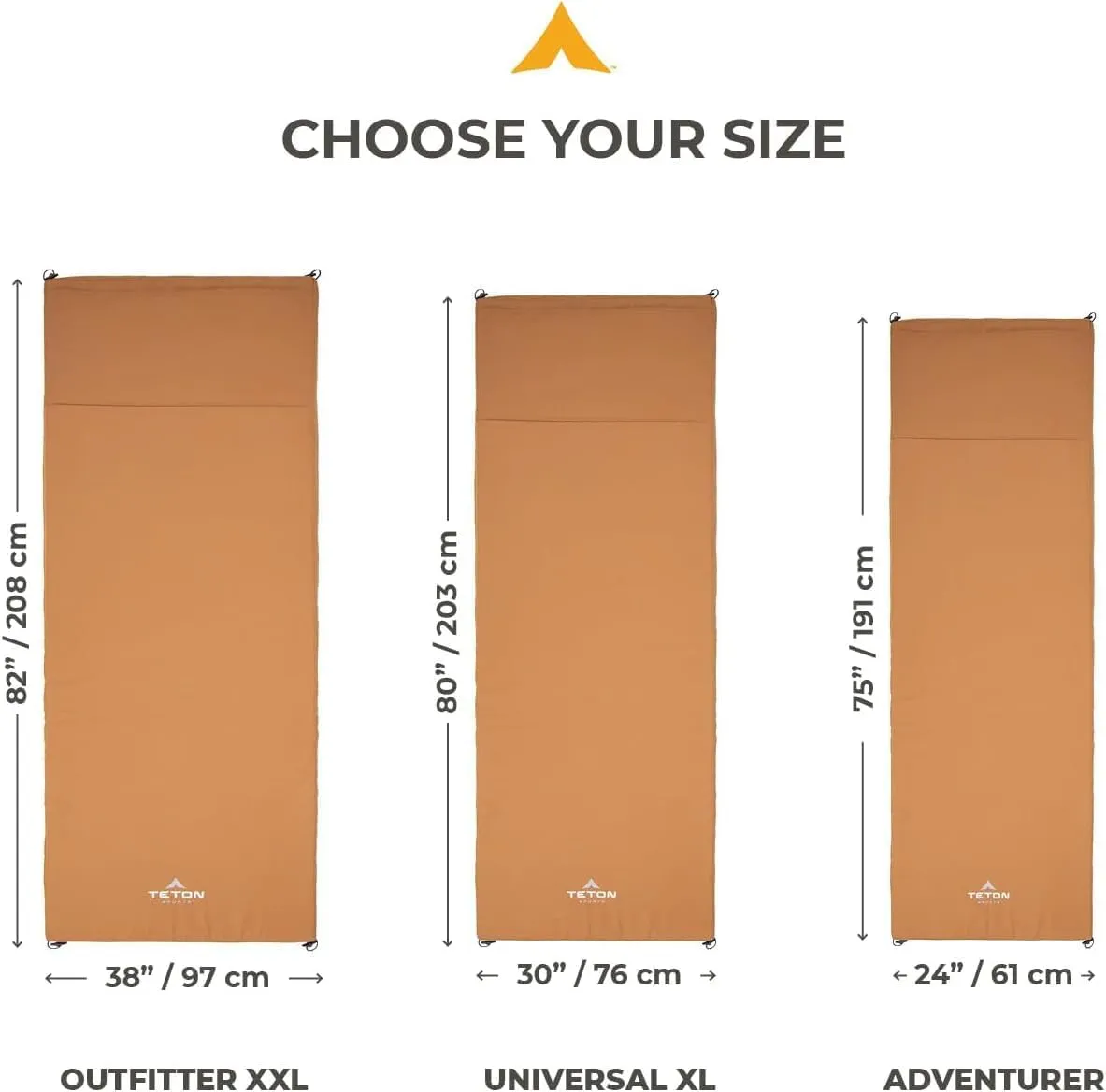 Teton Canvas Camp Pad, Sleeping Pad for Car Camping, Brown
