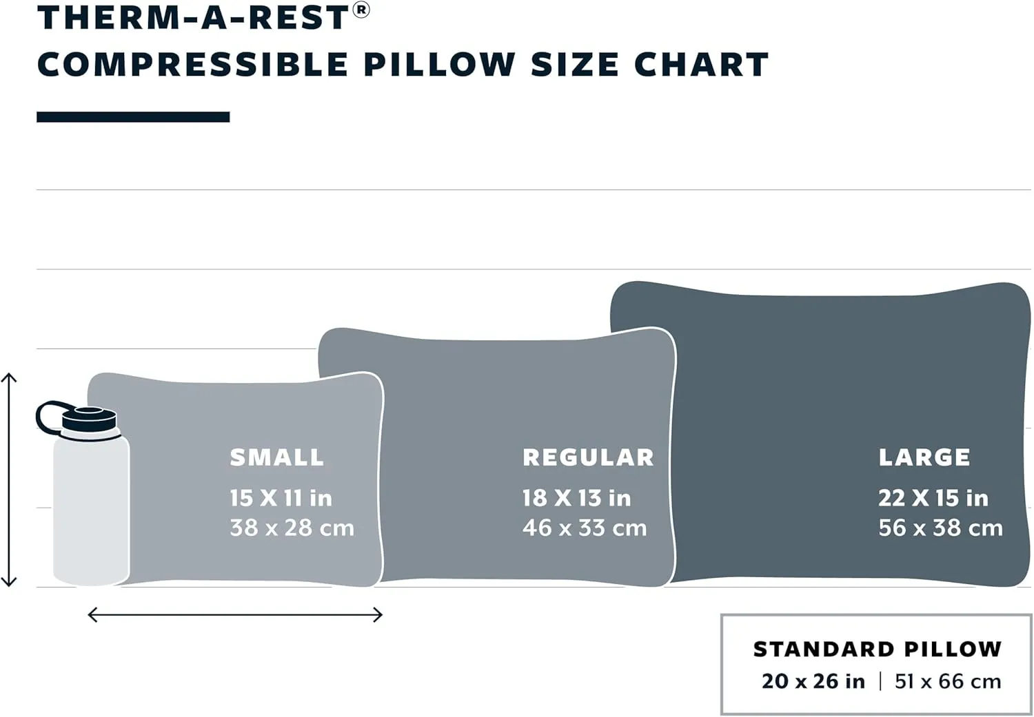 Therm-a-Rest Compressible Cinch Camping and Backpacking Pillow, Large - 16 x 23 Inch, Woodland