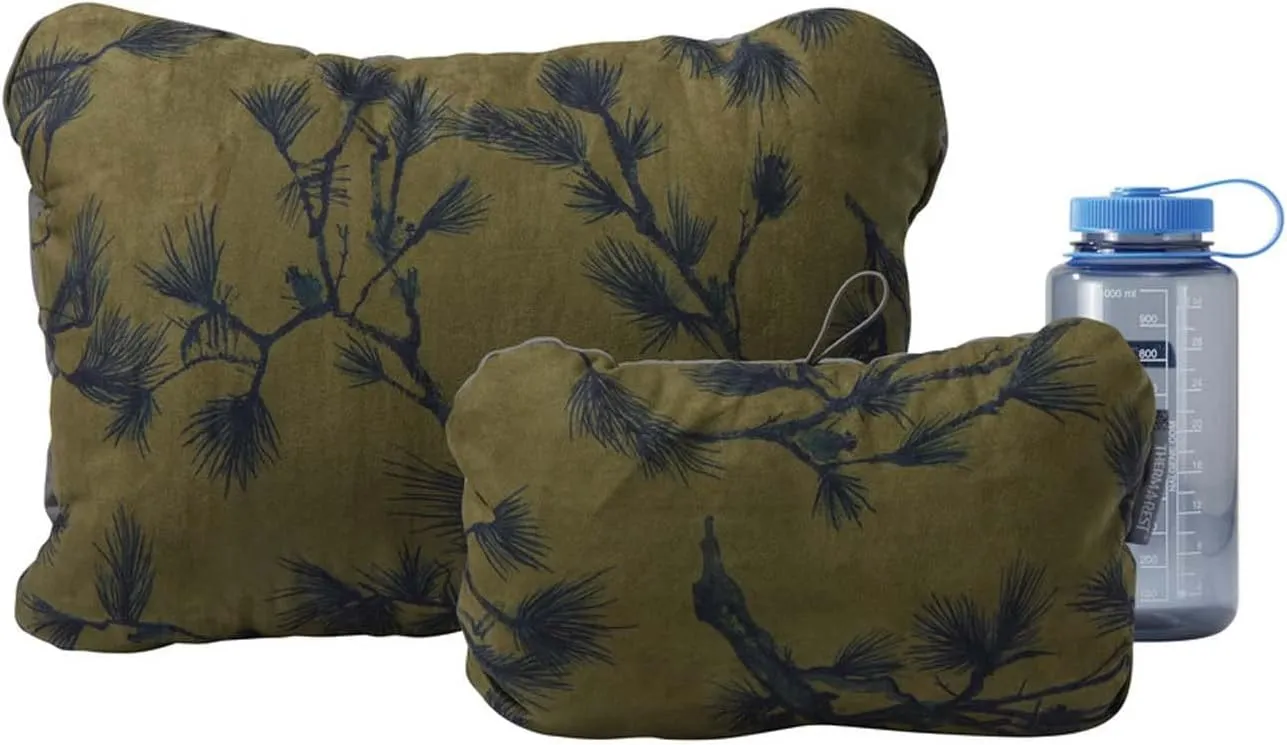 Therm-a-Rest Compressible Pillow Cinch for Camping, Backpacking, Airplanes and Road Trips, Large - 16 x 23 Inch, Pines