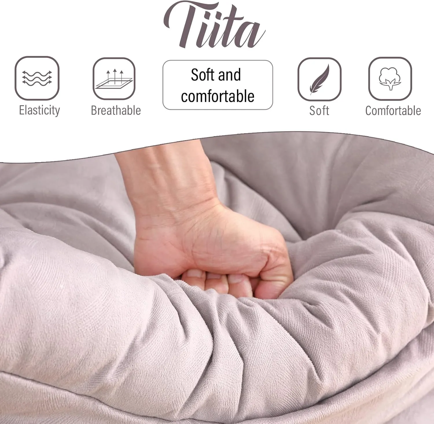 Tiita Modern Lazy Chair with Ottoman, Large Accent Armchair, Leisure Sofa Armchair with Footrest for Bedroom, Living Room, and Dorm Rooms