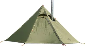 Tipi Hot Tent with Fire Retardant Stove Jack for Flue Pipes, 2~3 Person, Lightweight, Teepee Tents for Family Team Outdoor Backpacking Camping Hiking
