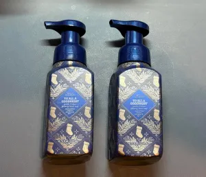To All A Good Night Gentle & Clean Foaming Hand Soap by Bath Bod Work, Full Size, 8.75 fl oz/ 259 mL, Pack of 2 (Packaging May Vary)