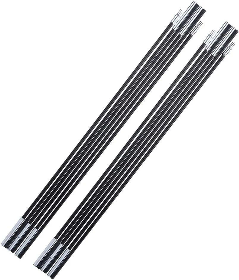 TOPINCN Rod Tent Pole, Fiberglass Tent Support Rod Replacement Tent Poles Accessorie Multifunction Lightweight Tent Pole Repair Kit, Diameter 0.28in