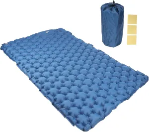 Topyond Outdoor Air Mattress,Camping Air Mattress, Portable Moisture Proof Double Inflatable Camping Mat Car Camping Sleeping Pad Navy, Blue