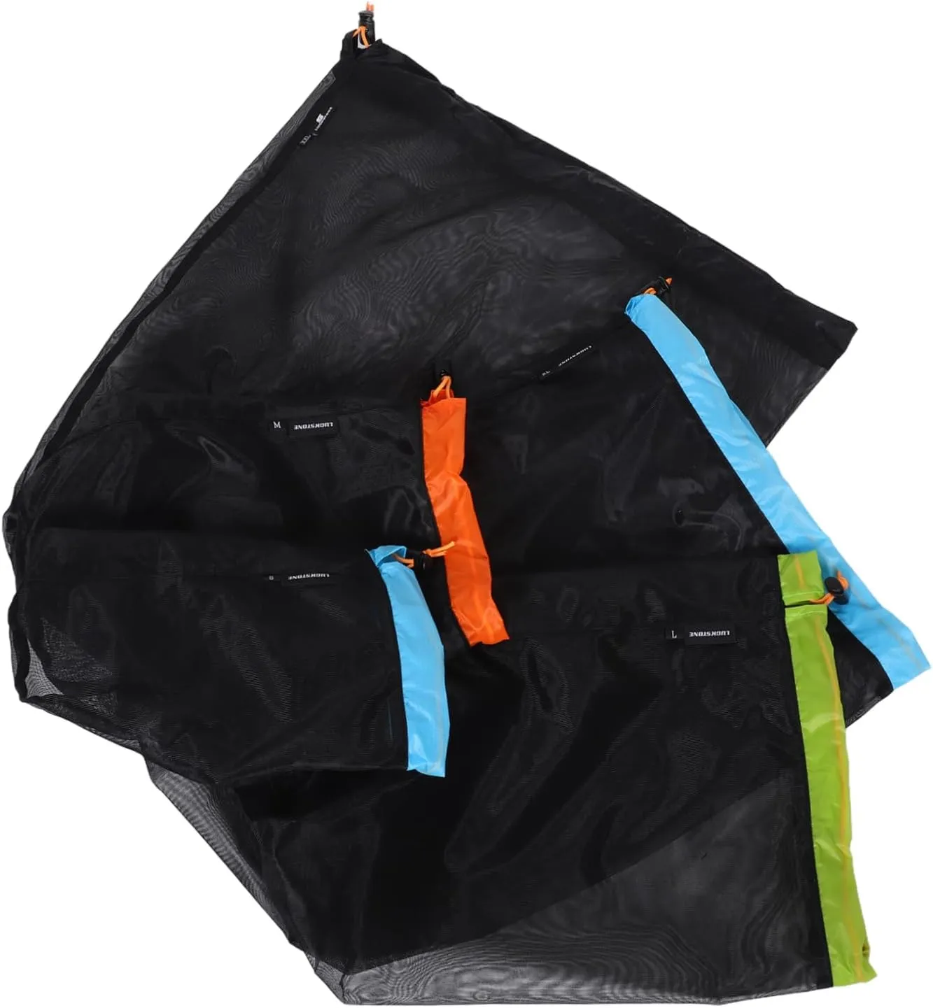 Toyvian 1 Set Reusable Polyester Mesh Storage Sack for Outdoor Gear Travel and Camping Compression Bags in Black Xl Xxl and Sustainable Storage