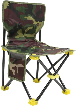 Toyvian Folding Fishing Chair Portable Camping Stool with Durable for Outdoor Activities Barbecue and Fishing Lightweight Sturdy Design for Easy Carrying