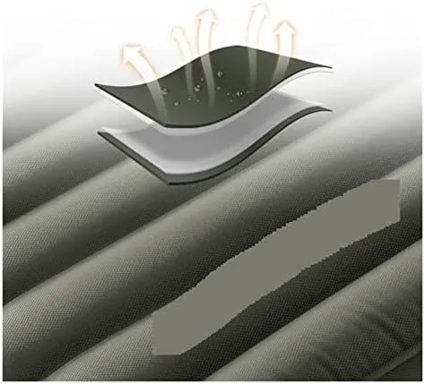 TPU Inflatable Sleeping Pad with Pillow Wear Resistance Air Mattress Portable Thickened Comfort Camping Mat (Single Standard)