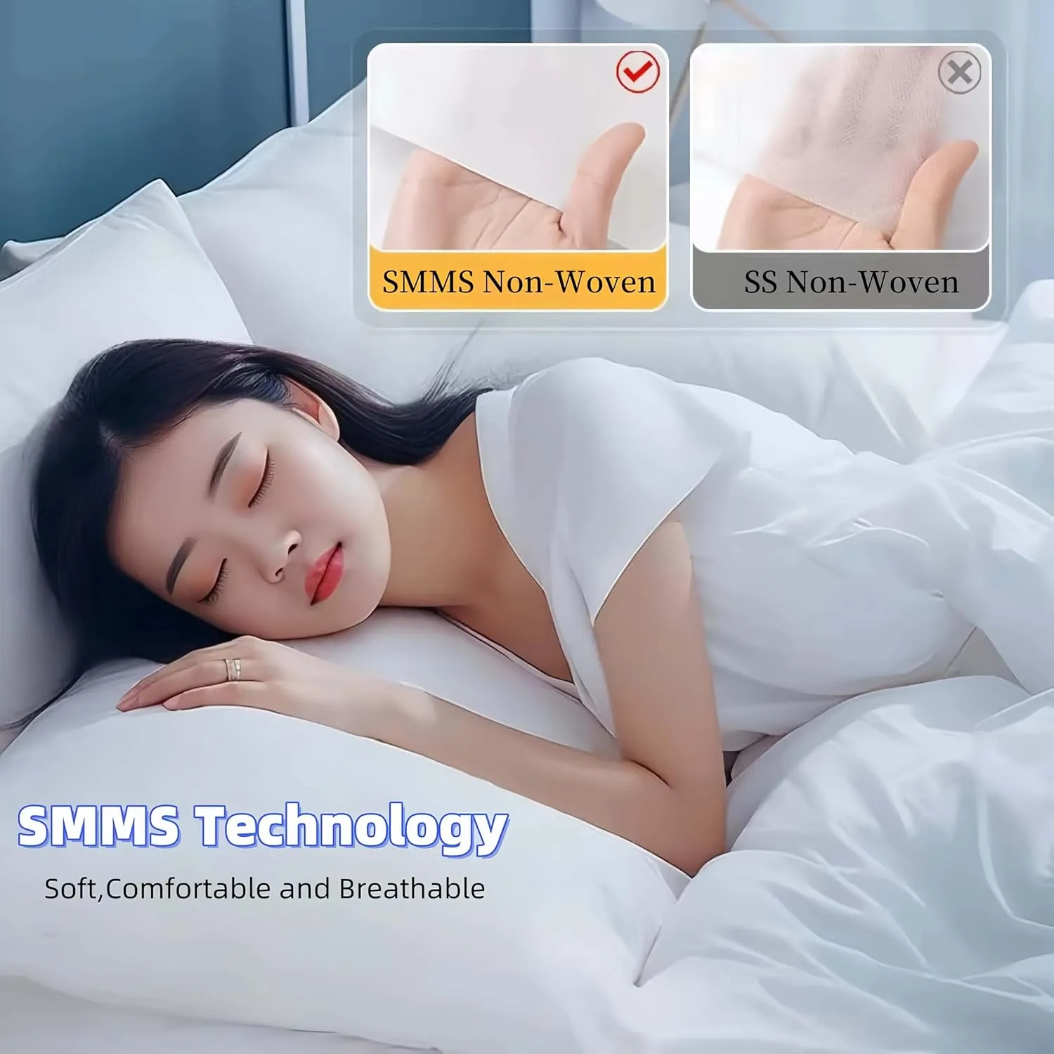 Travel in Comfort and Cleanliness with Disposable Bed Sheets，Queen Size Fitted Sheet Set with Quilt Cover and Pillowcases，Portable and Breathable Bedding Set for Hotel, Camping, and Traveling