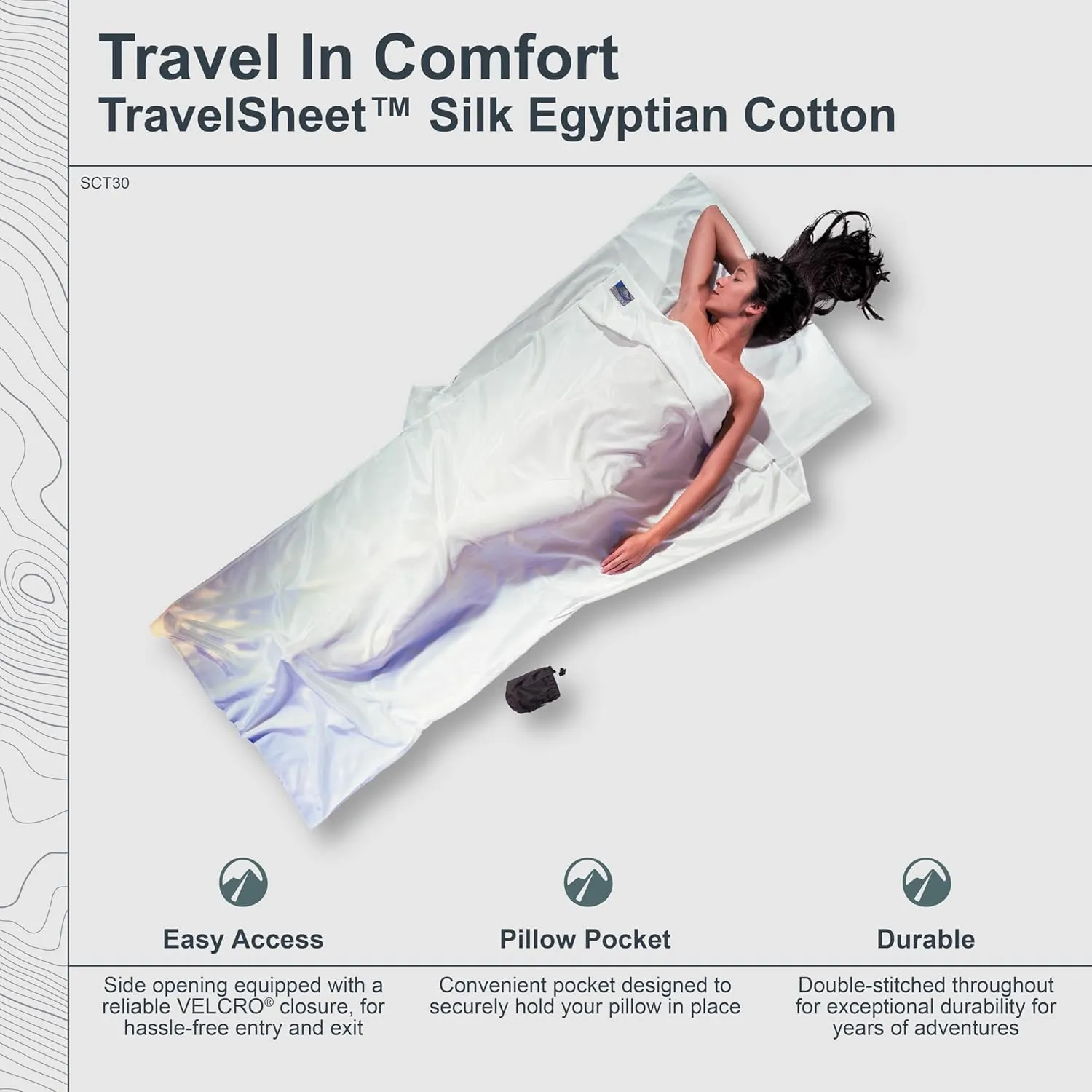 TravelSheet Silk/Egyptian Cotton