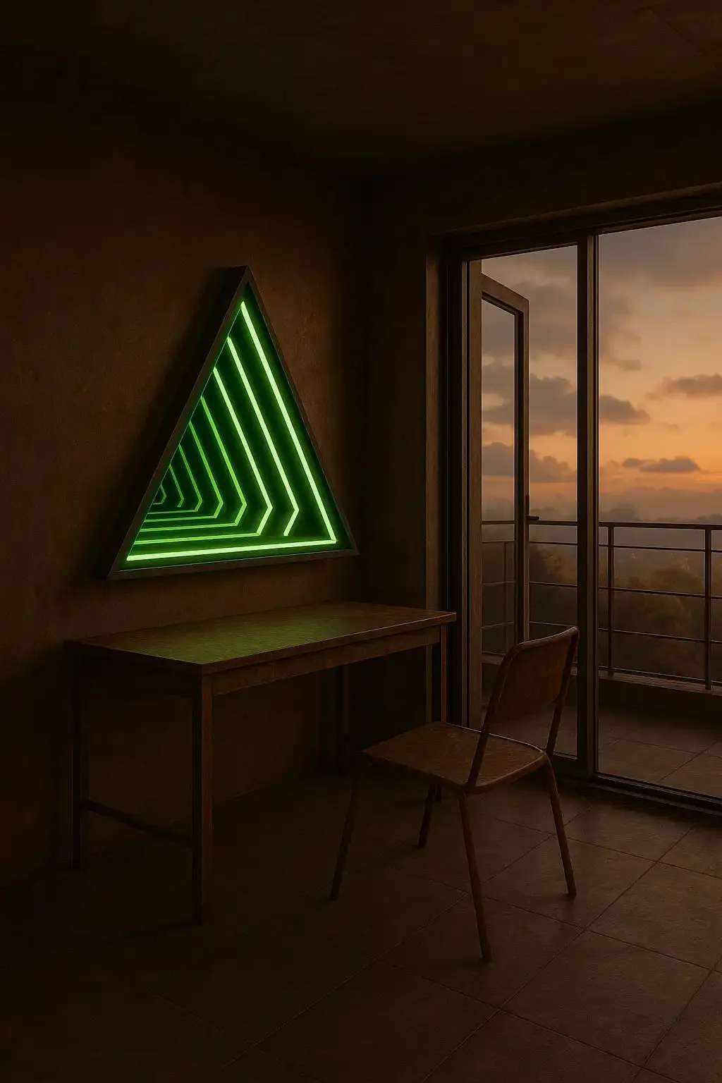 Triangle Infinity Mirror