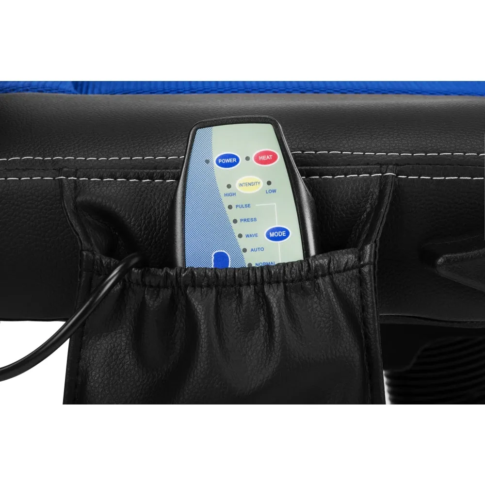 Trooper PU Leather Office Computer Work Task Gaming Massage Chair - Blue