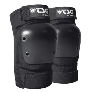 TSG Elbowpad All Terrain Protective Pad, Skateboarding, Hardshell, EVA Foam, PE Knee Pads, Pre Shaped, Horseshoe, Tear Resistant Nylon, 360 Degree Top Strap, Pull Over, Swiss, Black