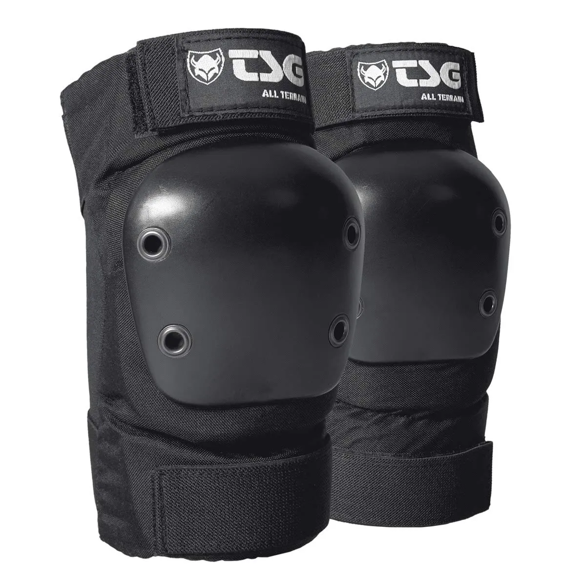 TSG Elbowpad All Terrain Protective Pad, Skateboarding, Hardshell, EVA Foam, PE Knee Pads, Pre Shaped, Horseshoe, Tear Resistant Nylon, 360 Degree Top Strap, Pull Over, Swiss, Black