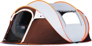 Tunnel Tents 5-6 Person Automatic Quick Opening Instant Pop-Up Tents, Lightweight Portable Rainproof for Hiking Camping Outdoor