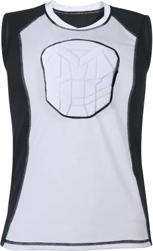 TUOY Youth Padded Sleeveless Shirt Chest Sternum Protector Heart Guard Compression Protective Shirt