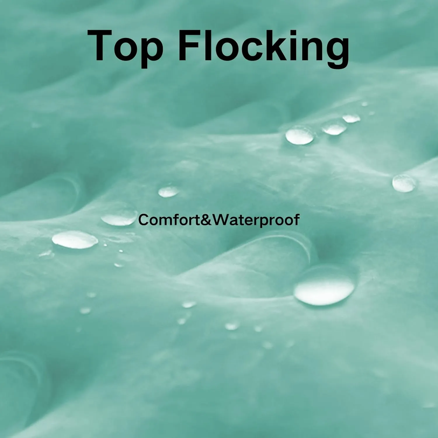 Twin Air Mattress with Built-in Pump, Single Air Bed with Portable Storage Bag, 18'' Blow up Mattress Suitable for Home and Guests, Top Flocking, 18" Twin Turquoise