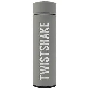 Twistshake Stainless Steel Water Bottle - Insulated Thermos for Hot & Cold Drinks - Premium 420ml/14oz Metal Water Bottle - Pastel Grey