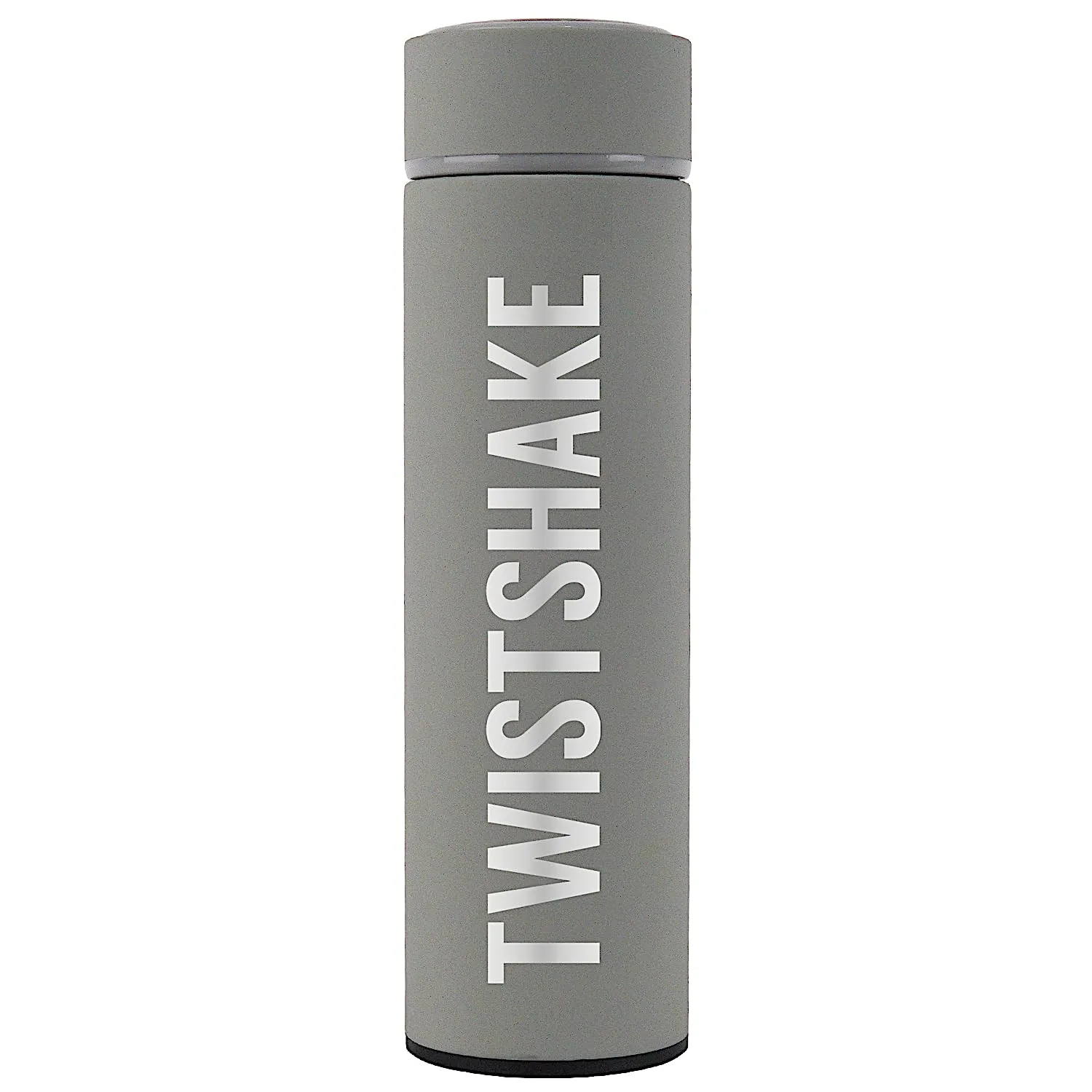 Twistshake Stainless Steel Water Bottle - Insulated Thermos for Hot & Cold Drinks - Premium 420ml/14oz Metal Water Bottle - Pastel Grey