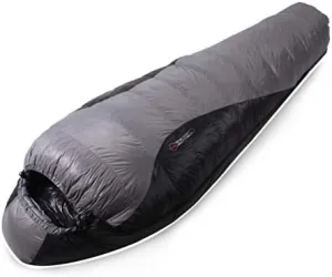 Ultra-Light Down Sleeping Bag, Water Resistant Mummy Shape, 3 Season for Traveling Camping, Hiking, Outdoors, Compression Bag Included