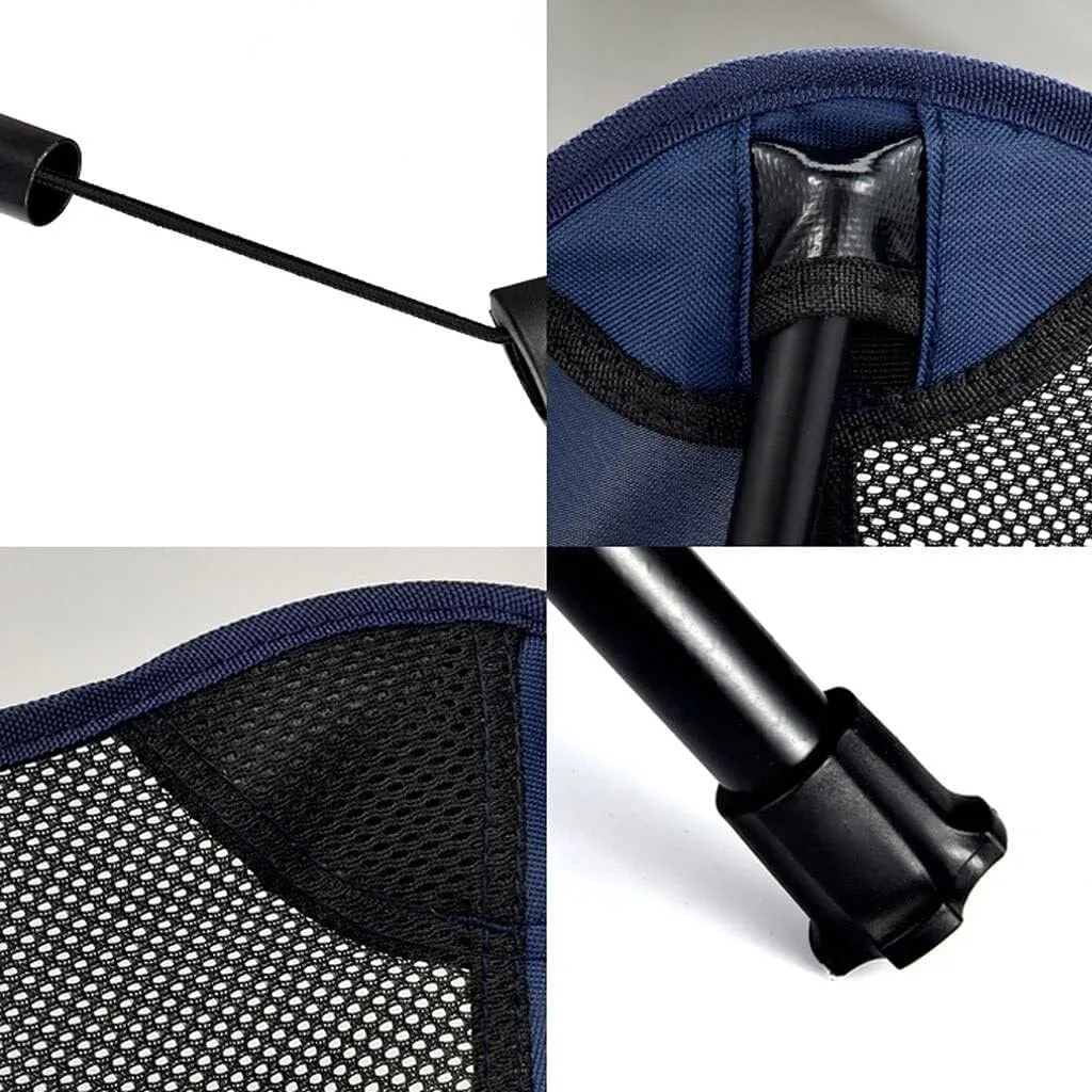 Ultra-Light Folding High-Back Camping Chair, Breathable Mesh Backpack Chair for Outdoor, Picnic, Hiking, Travel(12cm)