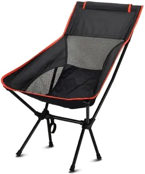 Ultra-Light Folding High-Back Camping Chair, Breathable Mesh Backpack Chair for Outdoor, Picnic, Hiking, Travel(12cm)