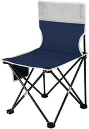 Ultralight Camping Chair Portable Folding Chair, Heavy-Duty 330 Pounds Support, with Storage Bag - Blue (36 * 36 56CM)(36 * 36 * 56CM)
