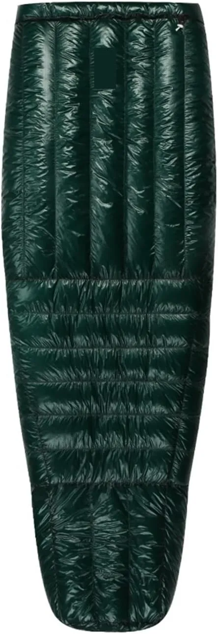 Ultralight Down Sleeping Bag -5°F 800FP for Winter Camping & Hiking, 10D Fabric, Windproof Twilight Quilt(Twilight II-White-L)