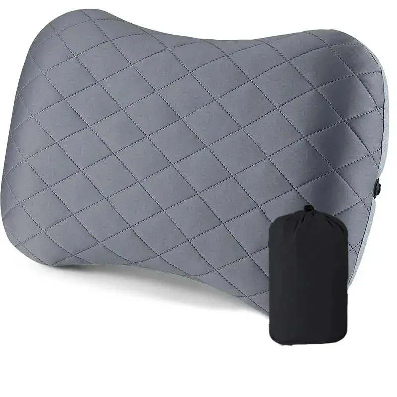 Ultralight Inflatable Camping Pillow – Upgraded Neck & Lumbar Support for Backpacking & Travel
