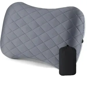 Ultralight Inflatable Camping Pillow – Upgraded Neck & Lumbar Support for Backpacking & Travel
