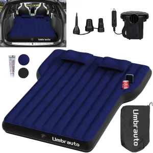 Umbrauto Air Mattress for Tesla Model Y, Inflatable Camping Airbed for SUV Trunk, Fodable Sleeping Pad with Air Pump and Storage Bag for Road Trip Travel