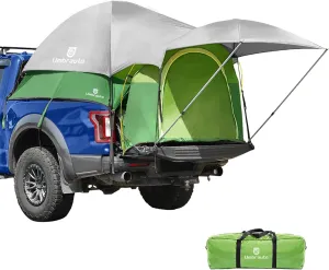 Umbrauto Truck Bed Tent with Awning: 6.4-6.7FT PU3000mm Waterproof Tailgate Pickup Truck Tents, Easy Set-up for 2 Person, Fits Full Size Short Bed, Chevy, Dodge, Ford, GMC, Lime