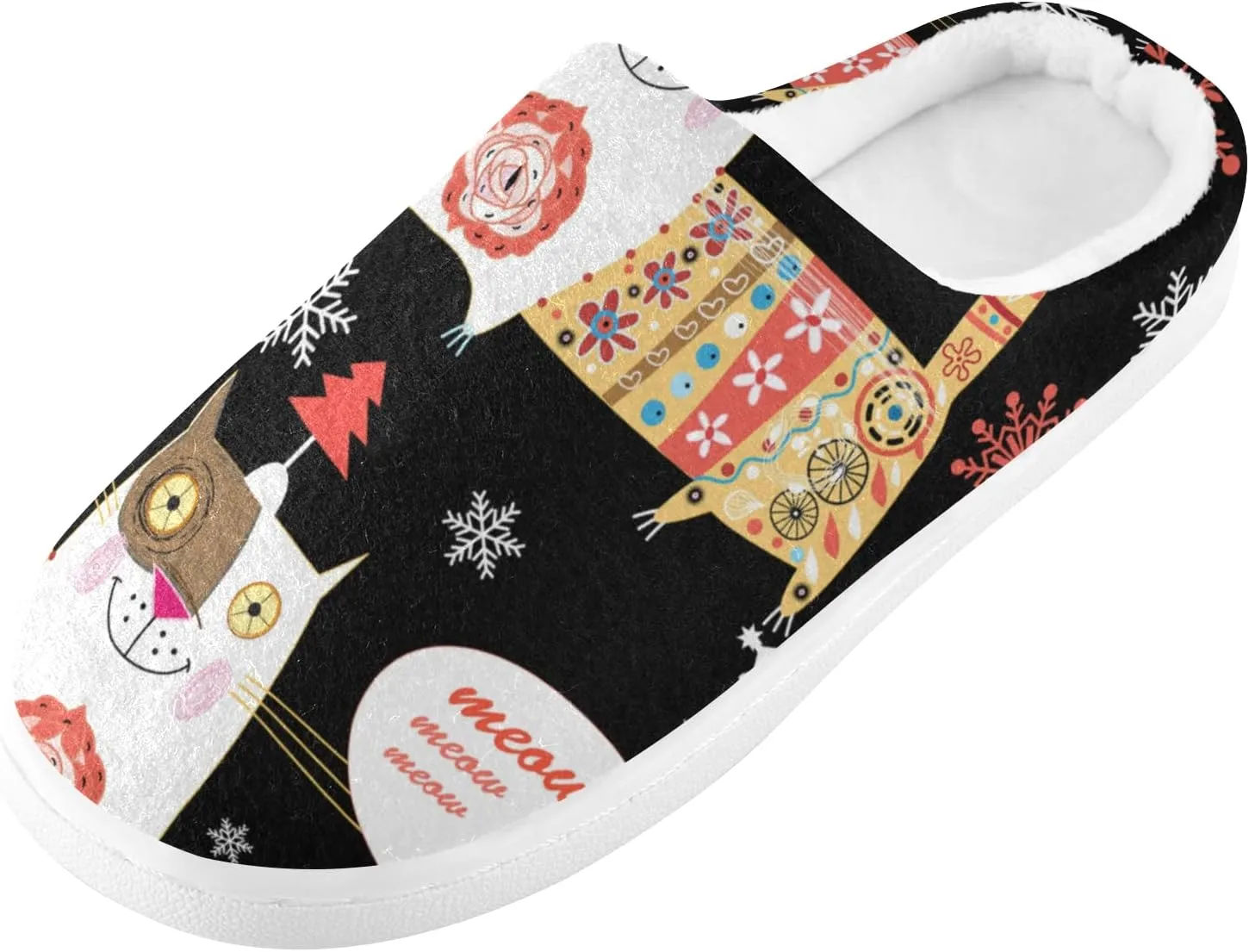 Unisex Memory Foam Warm Slippers Comfort Soft Casual Shoes for Indoor Outdoor S-XXXL