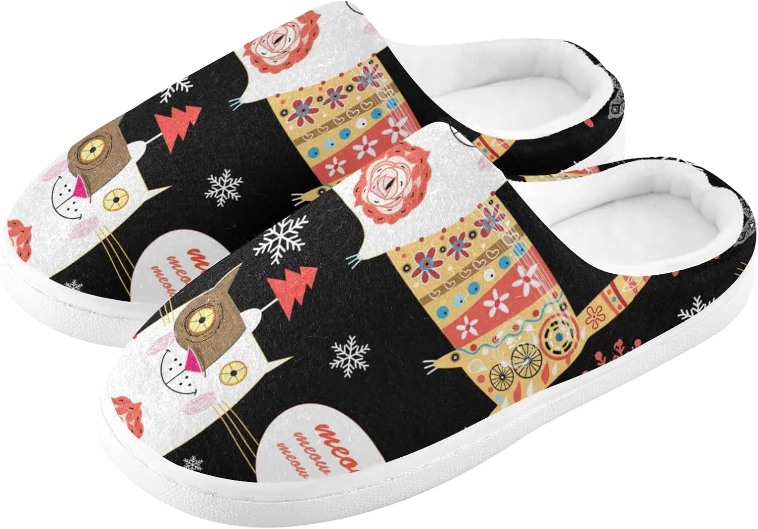 Unisex Memory Foam Warm Slippers Comfort Soft Casual Shoes for Indoor Outdoor S-XXXL