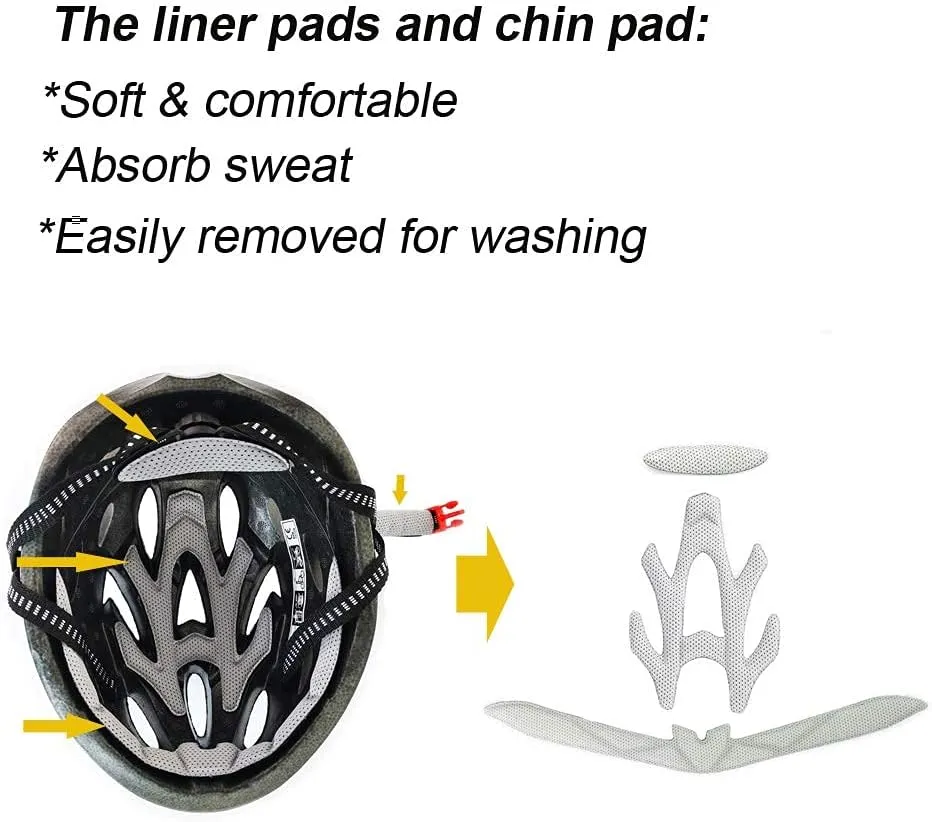 UPANBIKE Adult Bike Helmet - One-Piece Adjustable Safety Protection for Mountain & Road Bikes