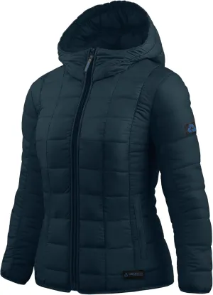 URBAN BUCK Packable Puffer Jacket Women with Hood – 32 Degree Lightweight Quilted Winter Puff Foldable Jacket for Women