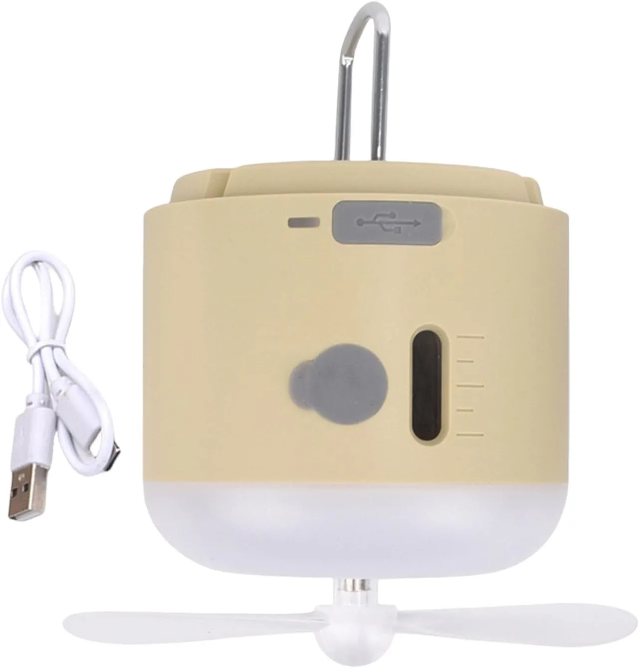 USB Charging Tent Fan Light with Adjustable Speeds and Brightness Multiple Function for Camping Tent Ceiling Fan