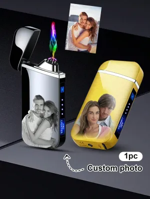 Usb lighter|Custom Lighters With Pictures Personalized Photo Engraved Electric Lighter